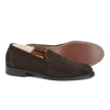 Alden Penny Loafer in Mocha Kid Suede with Flex Welt Leather Sole