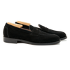 Alden Penny Loafer in Black Kid Suede with Flex Welt Leather Sole