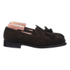 Alden Tassel Loafer in Mocha Kid Suede with Single Oak Leather Sole