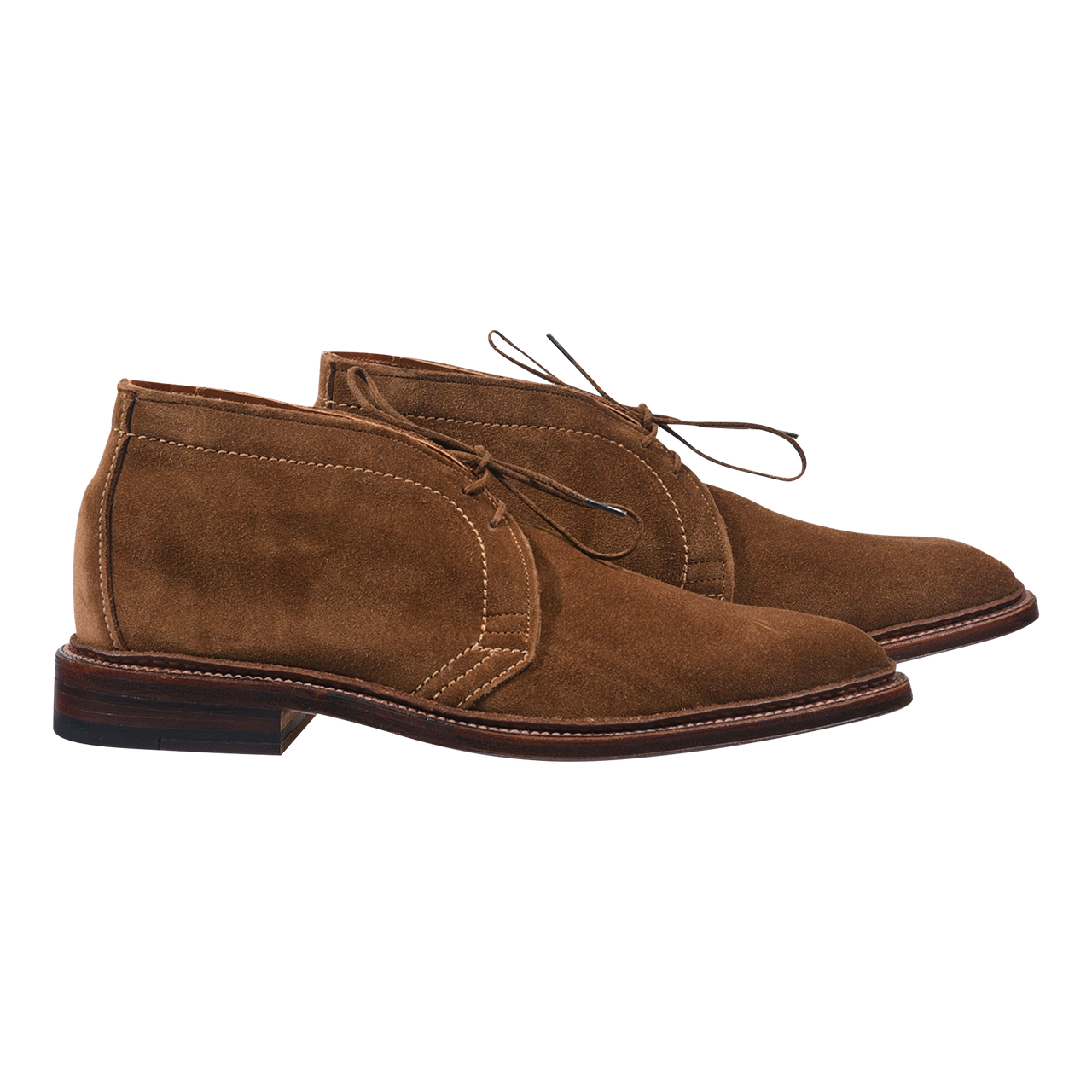 Alden Unlined Chukka Boot in Snuff Suede with Flex Welt Leather Sole
