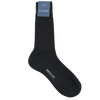 Bresciani Calf Length Cotton Socks in Solid Colours