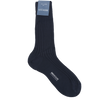 Bresciani Calf Length Cotton Socks in Solid Colours
