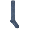 Bresciani Knee Length Linen Socks in Solid Colours