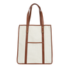 Frank Clegg Market Tote in Cotton Canvas and Leather Trim