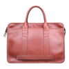 Frank Clegg x WJ & Co. Bound Edge Zip-Top Briefcase in Chestnut Tumbled Leather