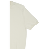 WJ & Co. Round Neck Tee in White Knitted Cotton