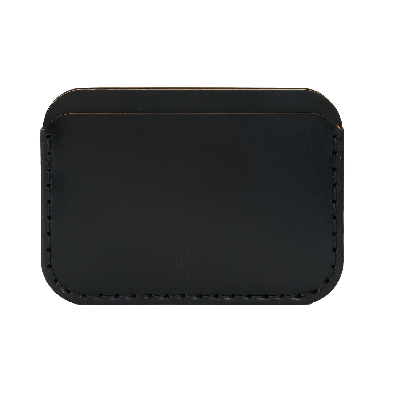 Makr Round Wallet in Cordovan Leather