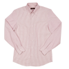 P. Johnson Shirt in Red Stripe Organic Cotton Oxford with Button Down Collar